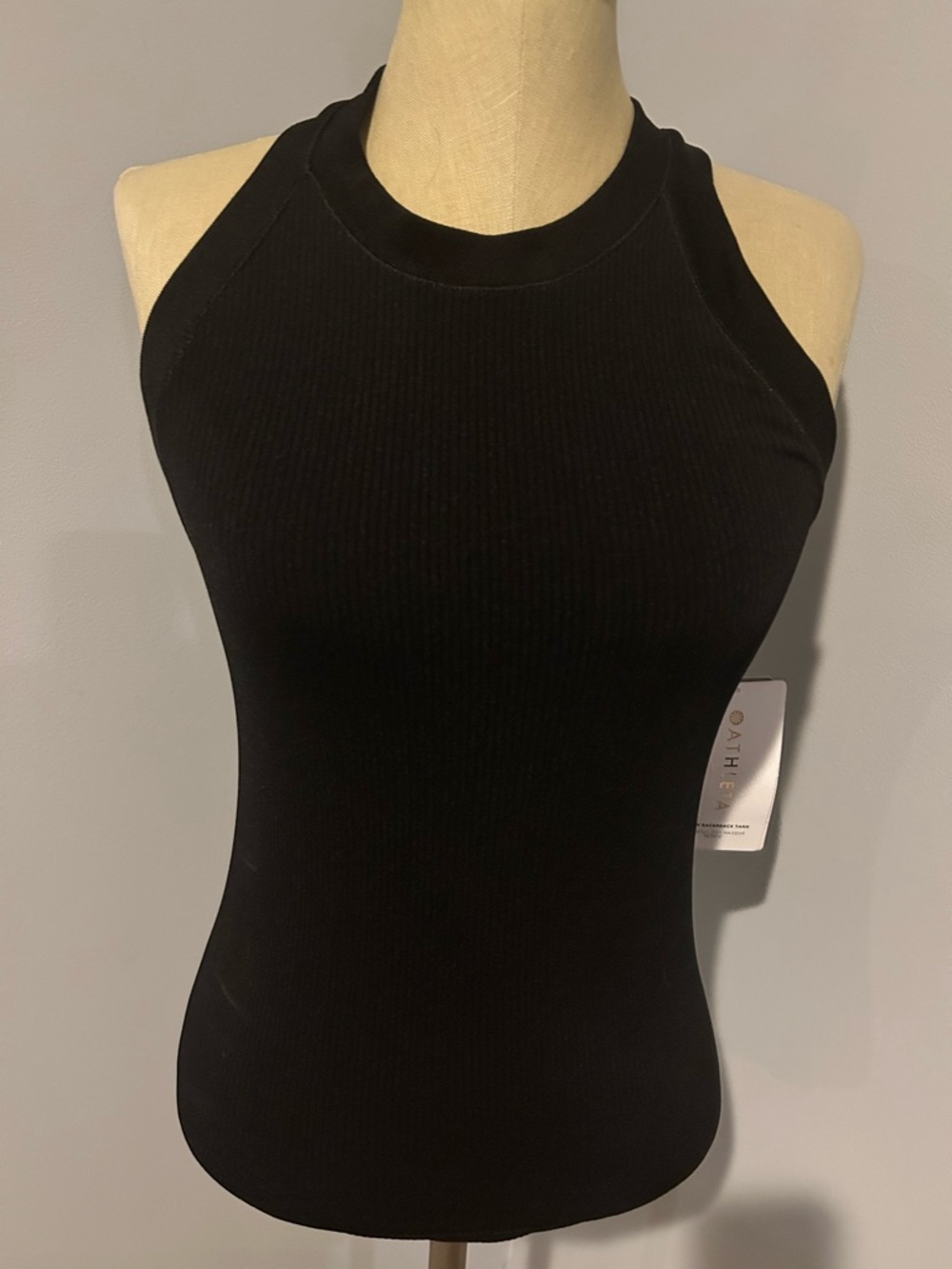 Athleta Renew Racerback Tank Top Unstinkable Size S NWT Black